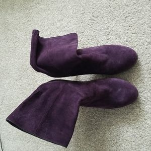 Cole Haan/NikeAir deep purple high heel boots